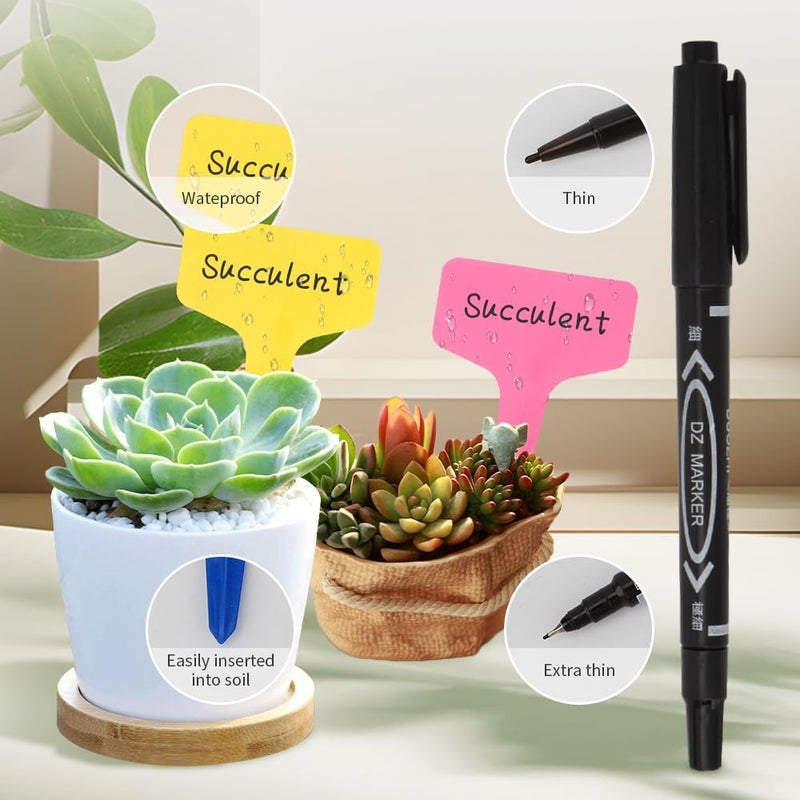 Bluckincle 200pcs Plant Labels, Tags, and Markers - Garden Labels Outdoor Waterproof - Plastic Labels for Seedlings, Name Tags, Gardening Supplies, Greenhouse Accessories, Plant Nursery - Image 4